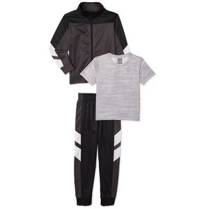 Cheetah Boys Tricot Jacket, Joggers and Tie Dye  T-Shirt, 3-Piece Active Set